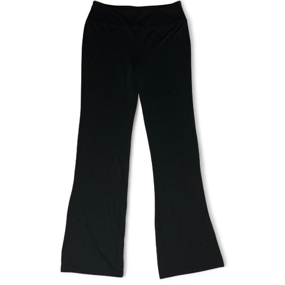 FILA Women’s Black Flared Leggings Size Medium High Waist Yoga Lounge Pants